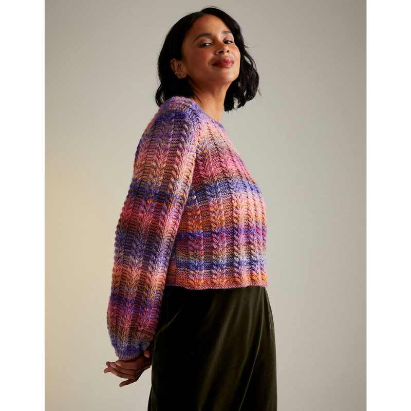 Sirdar SUNSET ORCHARD SWEATER IN SIRDAR JEWELSPUN ARAN