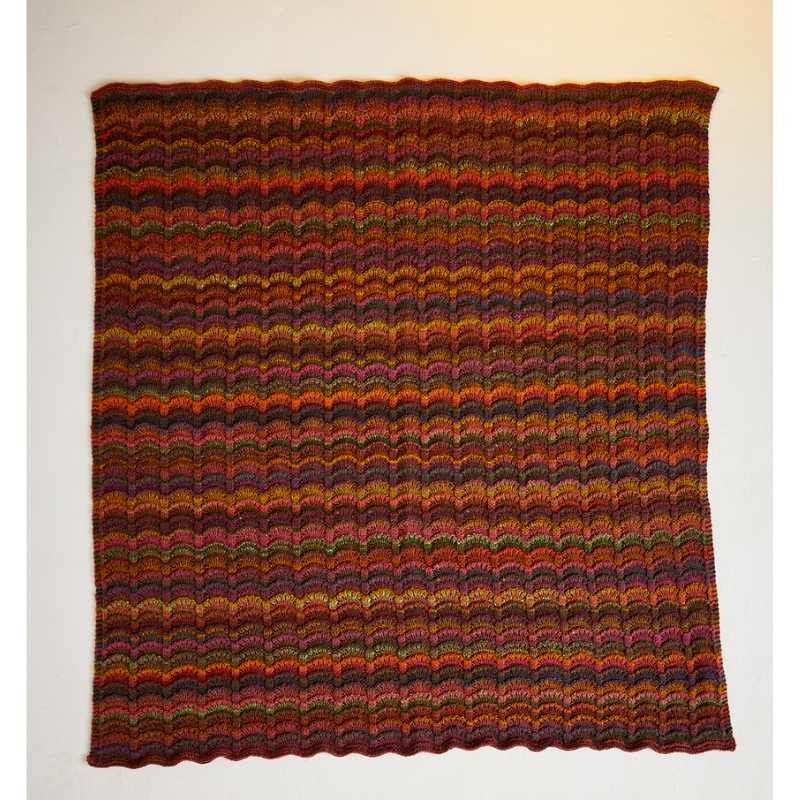 Sirdar Rippling Meadow Blanket in Sirdar Jewelspun Aran