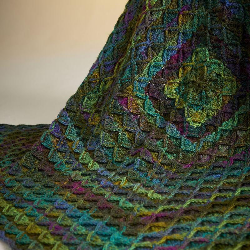 Sirdar Ornamentals Blanket in Sirdar Jewelspun Aran