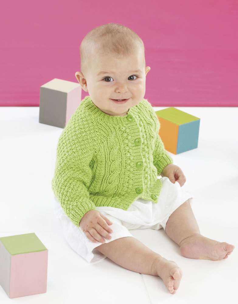 Knitting Pattern Baby & Young Children's Carddigan In Snuggly DK