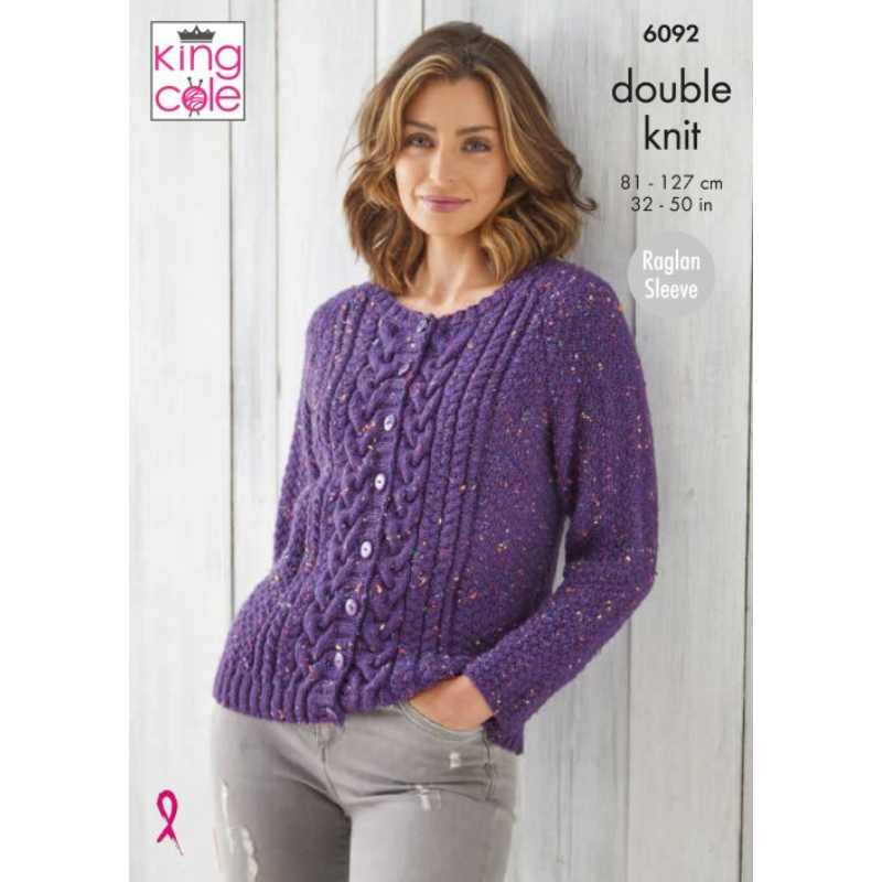 King Cole Sweater & Cardigan Knitted in Big Value Tweed DK