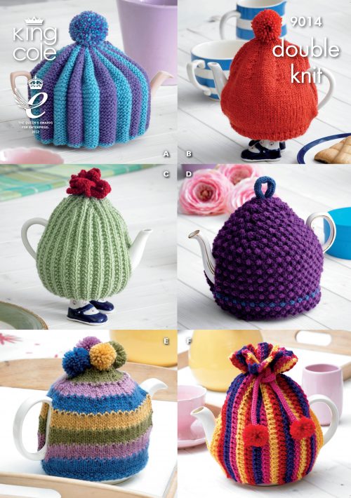 King Cole Tea Cosies Knitted with Merino Blend DK