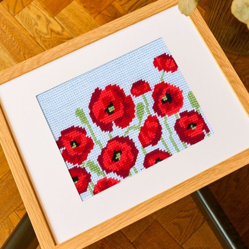 DMC Poppy Field by Jo Aston Easy Tapestry & Needlepoint Kit