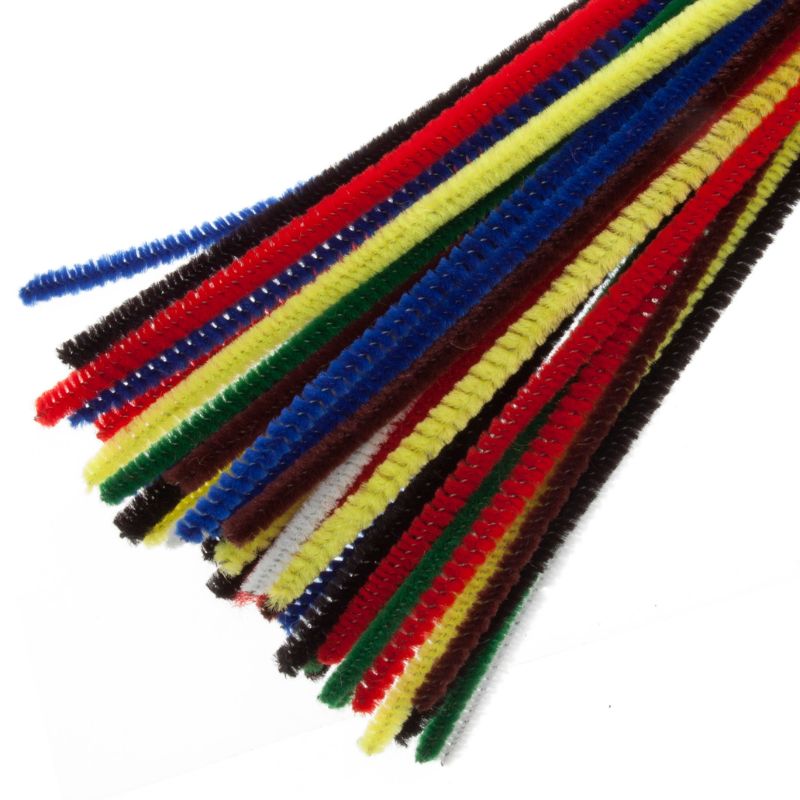 Chenilles 15cm x 4mm Assorted Packs of 30