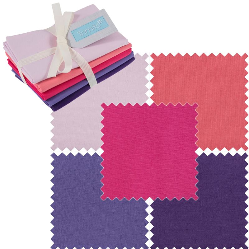 Fat Quarter Pack Blush Bundle of 5