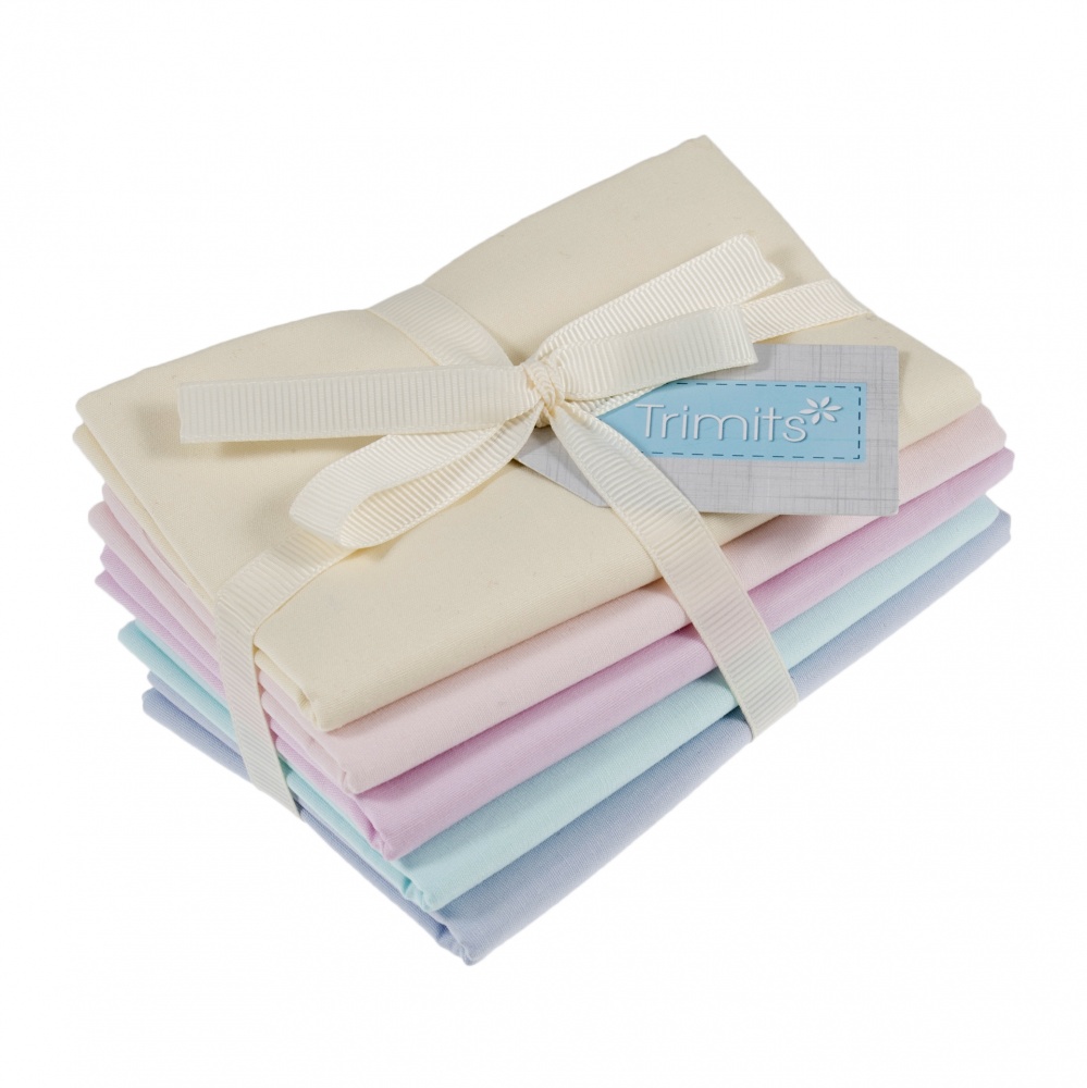 Fat Quarter Pack Pastel 5 Pieces