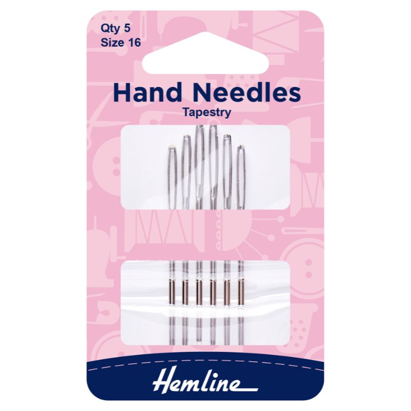 Hemline Hand Sewing Needles Tapestry Size 16