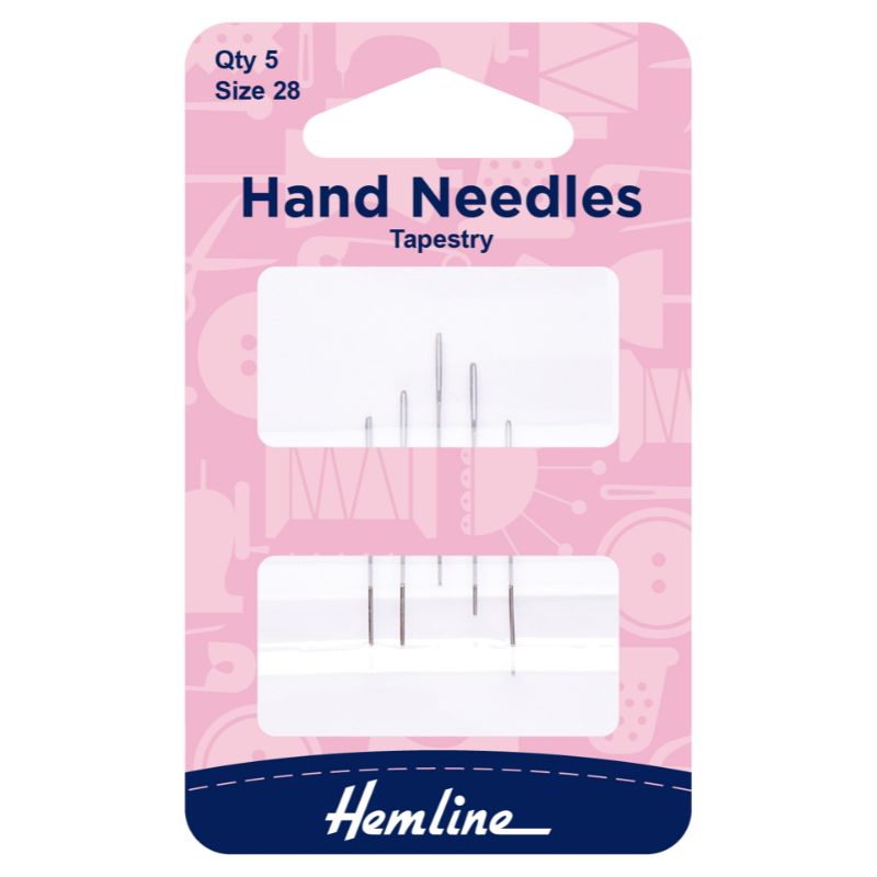 Hemline Hand Sewing Needles Tapestry Size 28