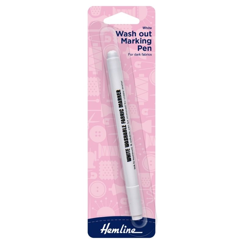 Hemline Water soluble pen - white