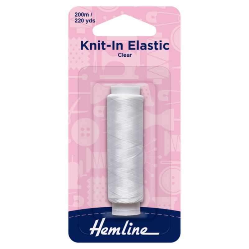 Knit-In Elastic (200m) Clear