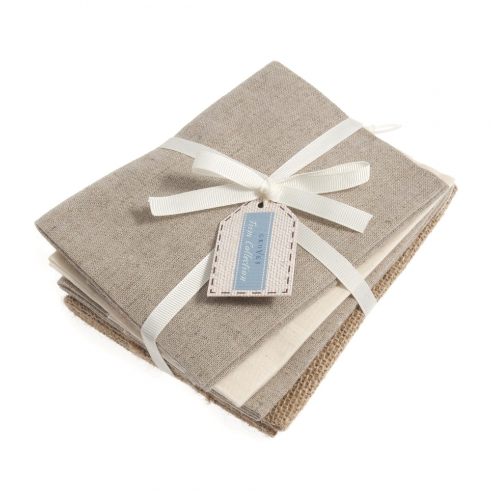 Fat Quarter Pack Natural 4 Pieces