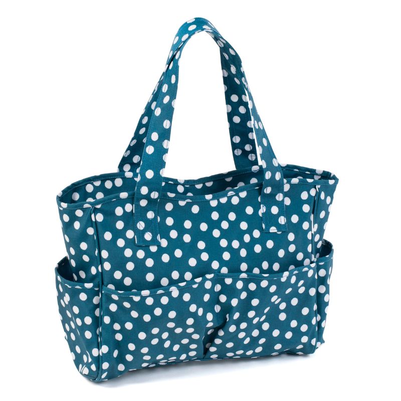 Craft Bag Matt PVC Teal Spot