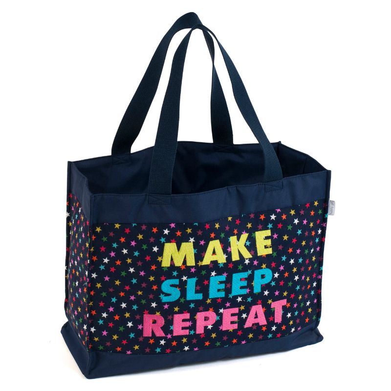 Make Sleep Repeat Tote Bag (L)