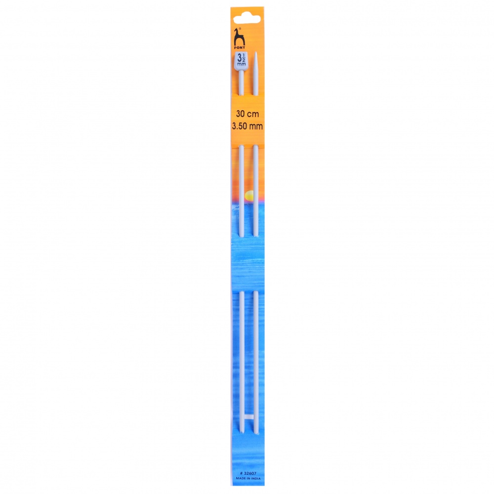 PONY Knitting Needles Single Ended Pairs 30cm