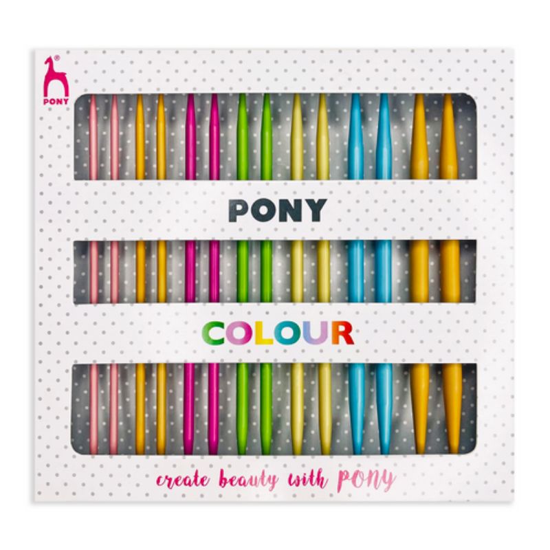 PONY Knitting Pin Set Interchangeable Set of 7