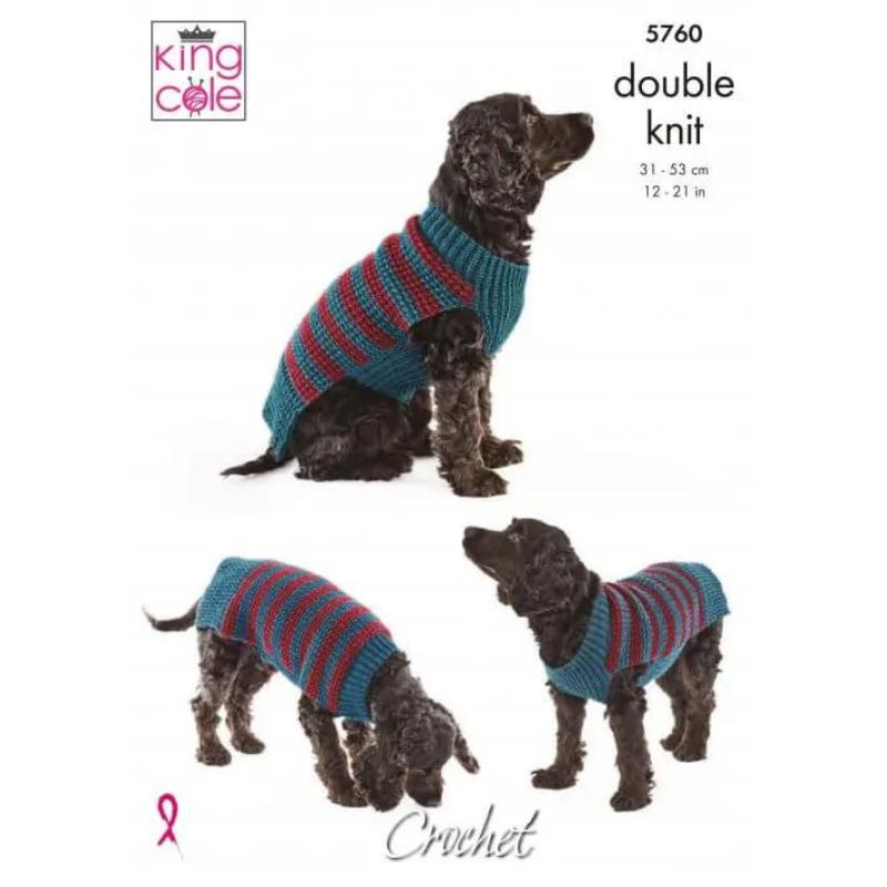 King Cole Dog Coats in Pricewise DK 5760