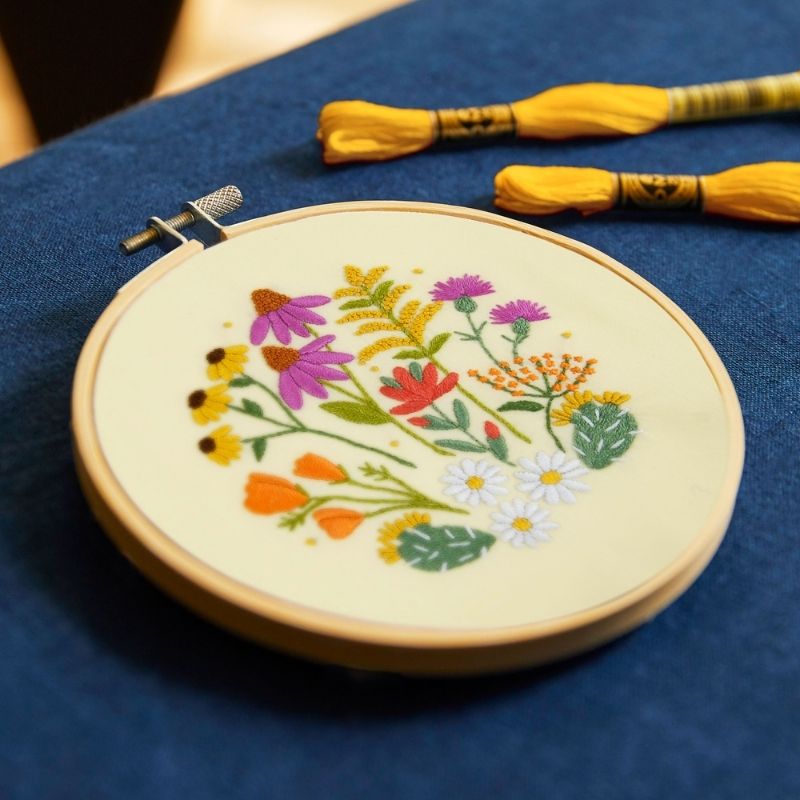 DMC  Mediterranean Garden by Celeste Johnston Intermediate Embroidery Kit