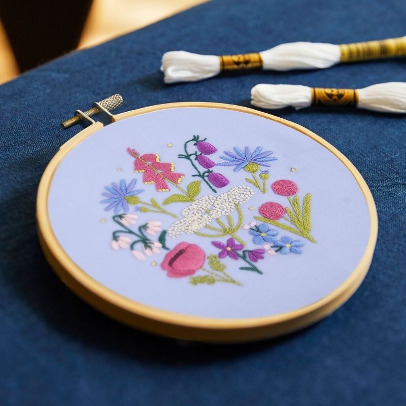 DMC  English Garden by Celeste Johnston Intermediate Embroidery Kit