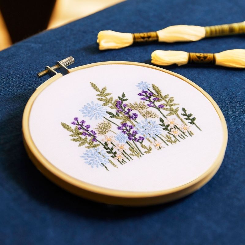 DMC Wild Blooms by Jenni Davis Intermediate Embroidery Kit