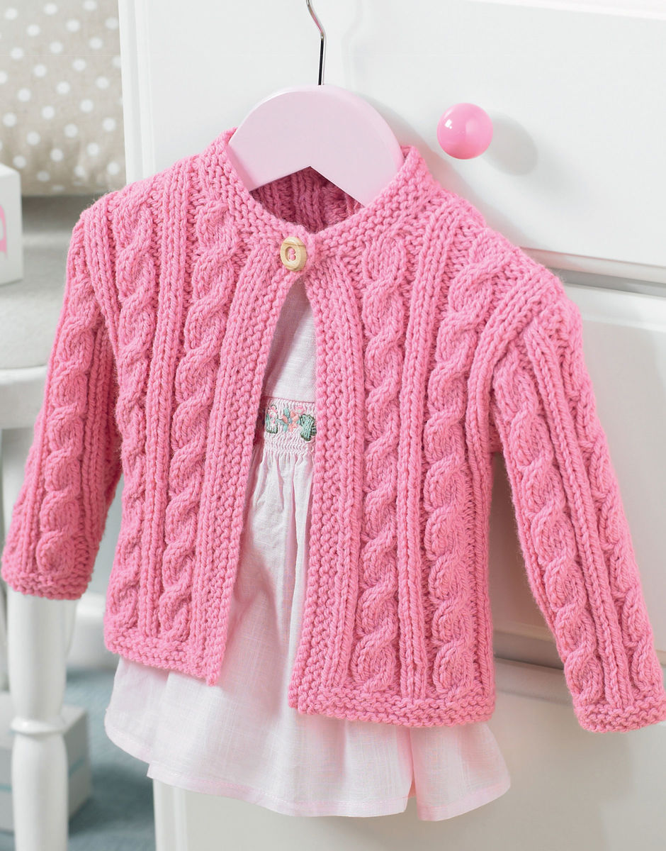 Knitting Pattern Cardigan In Snuggly Supersoft Aran