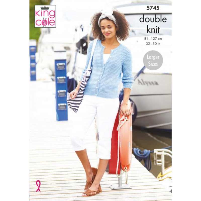 King Cole Cardigan & Top Knitted in Cottonsmooth DK 5745