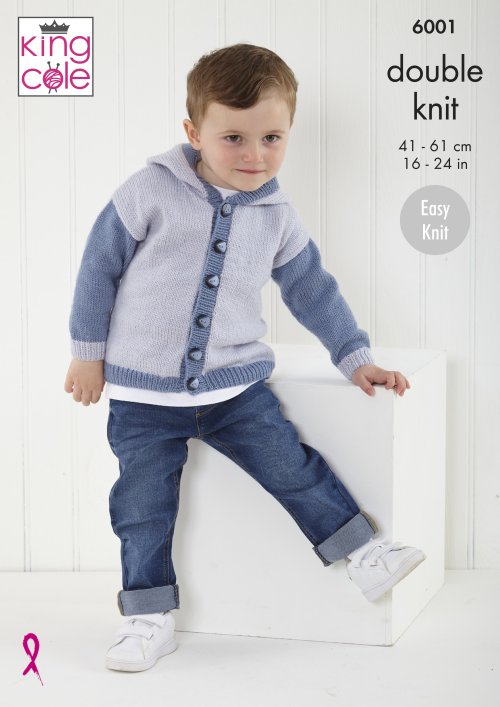 King Cole Cardigans Knitted in Comfort Baby DK