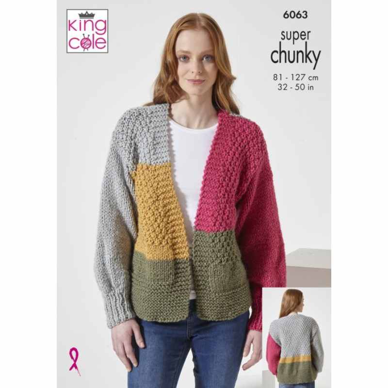 King Cole Cardigan & Sweater Knitted in Celestial Super Chunky