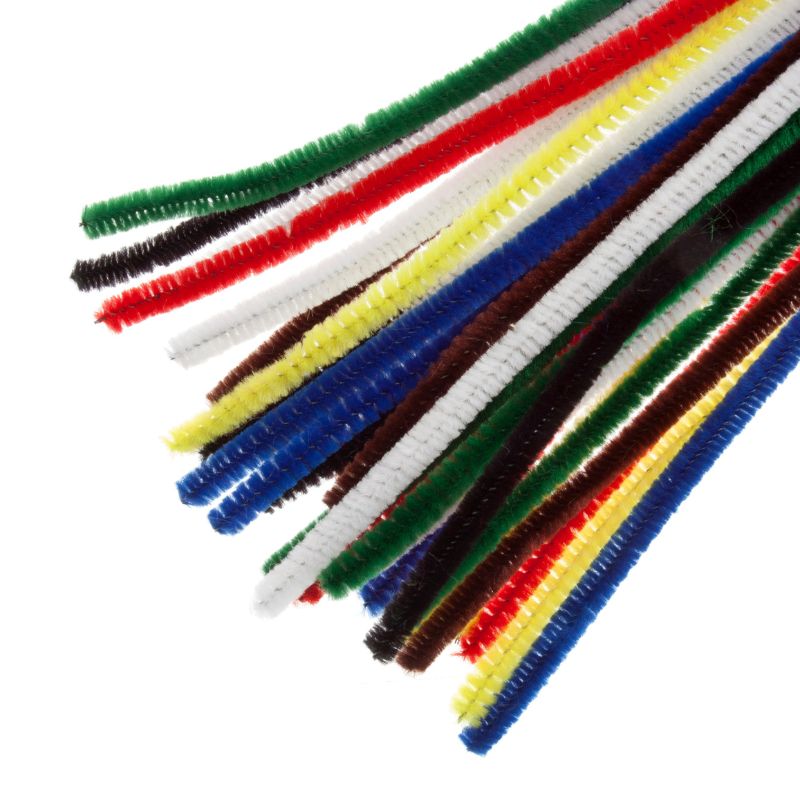 Chenilles 30cm x 6mm Assorted Packs of 30