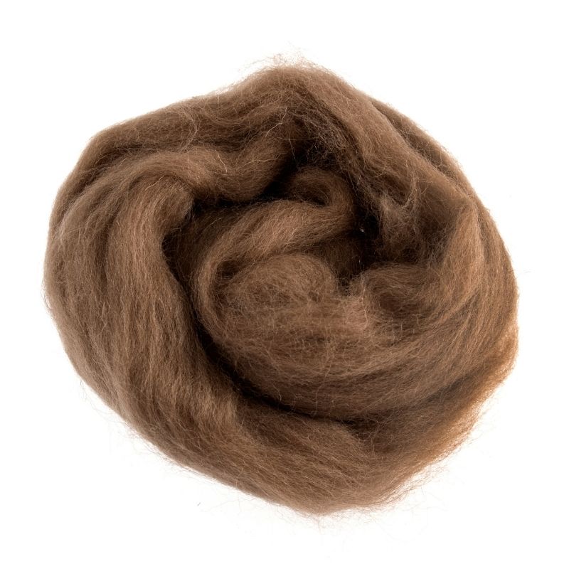 Natural Wool Roving 10g