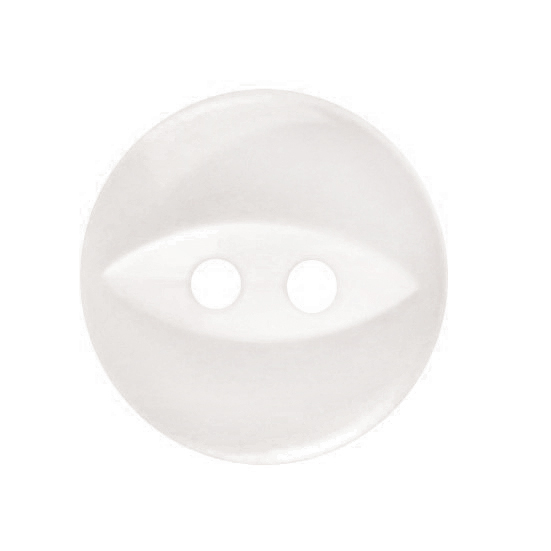 Fish Eye Polyester 11mm Pearl White