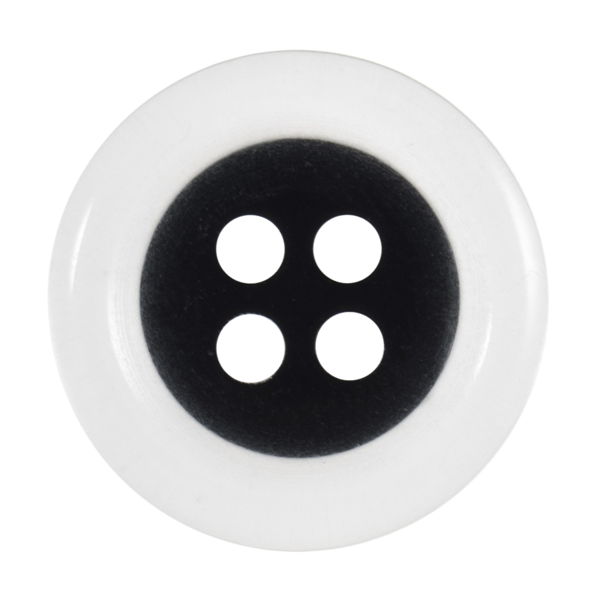 Clear Rim 4 Hole 15mm Black