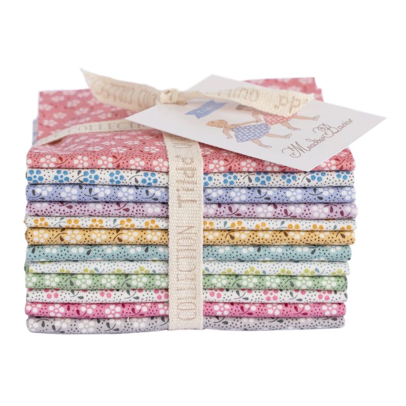 Tilda Fat Eighths Meadow Basics 50 x 27cm Bundle of 12