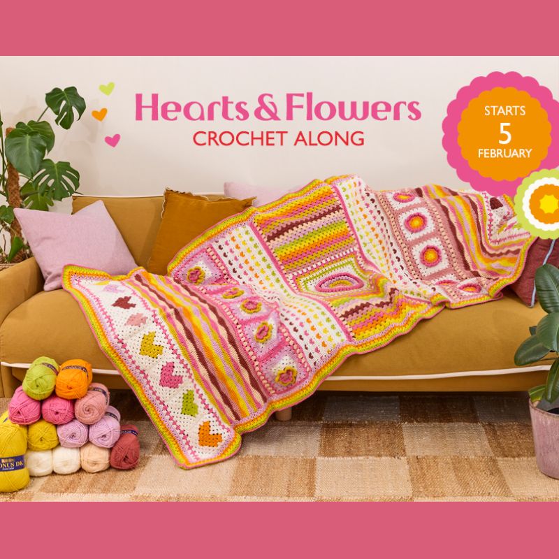 Sirdar Hearts & Flowers Crochet Along 2025