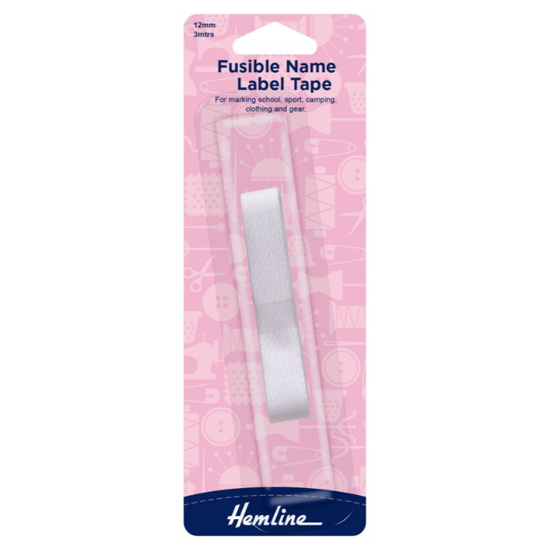 Hemline  Name Label Replacement Tape (Iron-On)