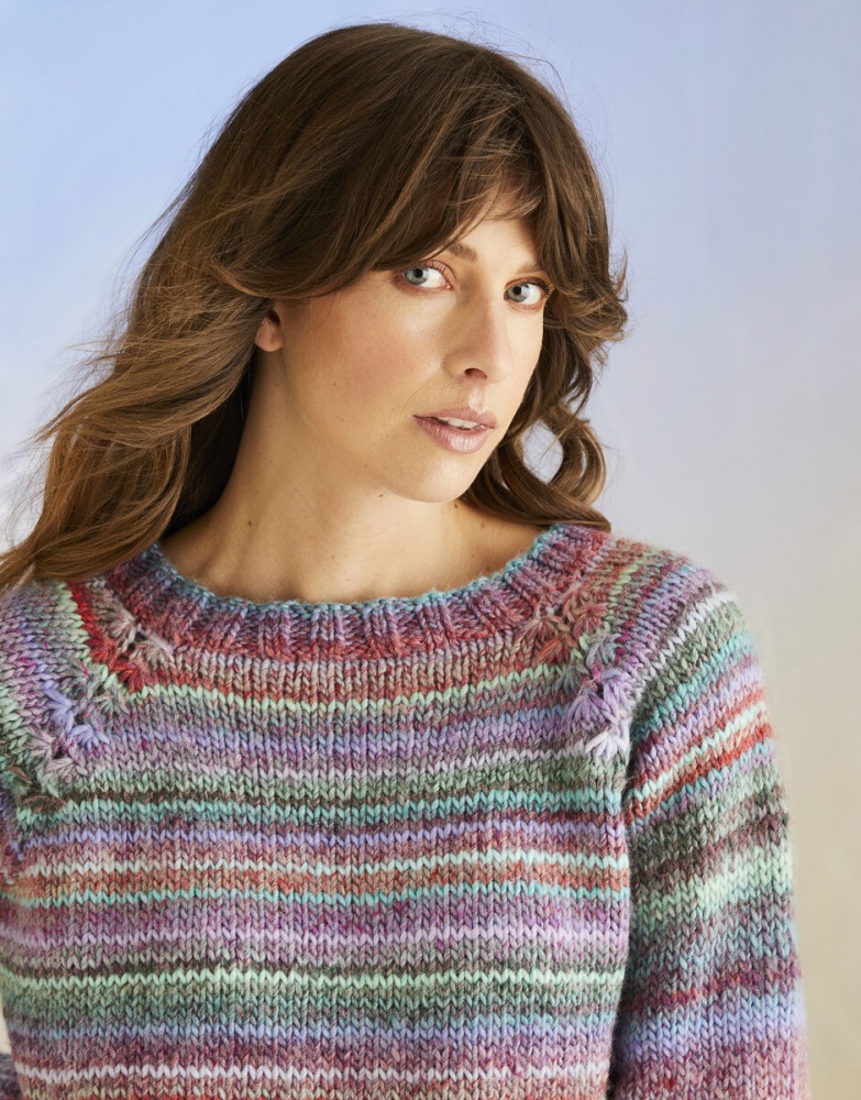 Whrilpool Sweater in Sirdar Jewelspun With Wool Chunky