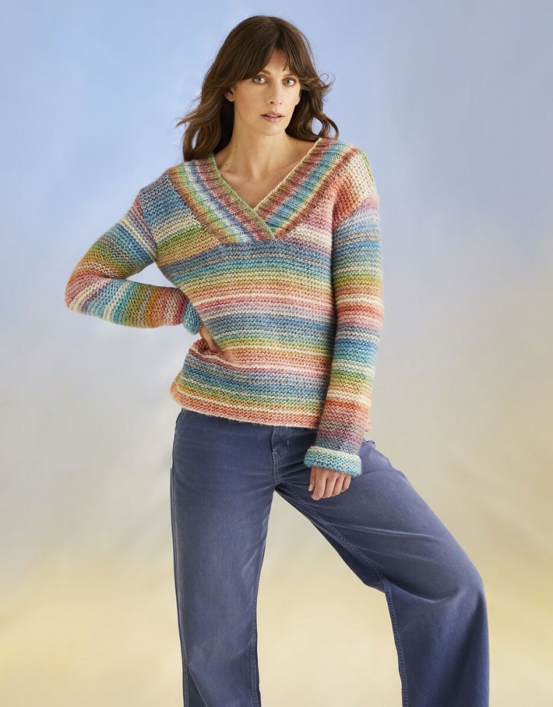 High Tide Sweater in Sirdar Jewelspun With Wool Chunky