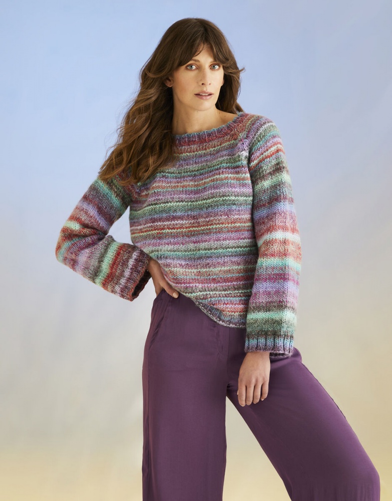 Whrilpool Sweater in Sirdar Jewelspun With Wool Chunky